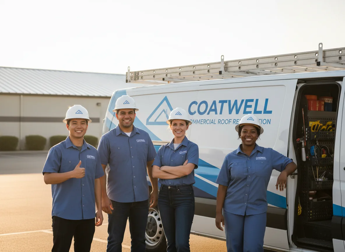 Commercial roof coating company in Linden, CA