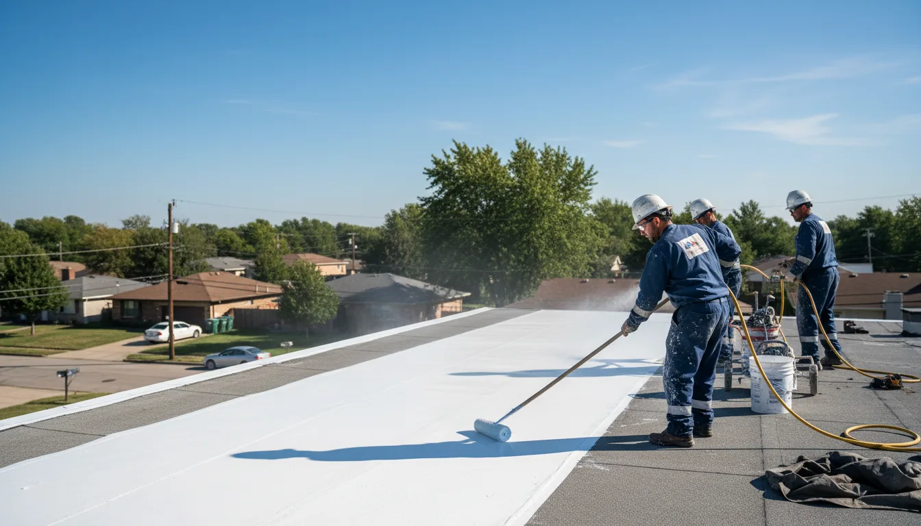 Commercial roof coating in Linden, CA near me